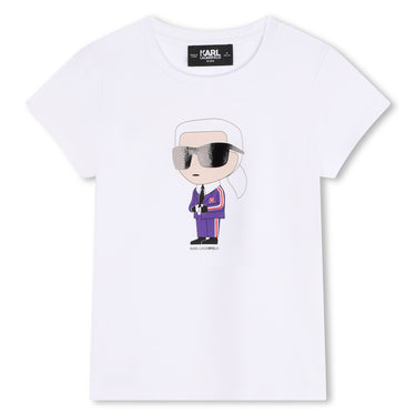 KARL LAGERFELD Playera para ni–o y adolescente NEGRA